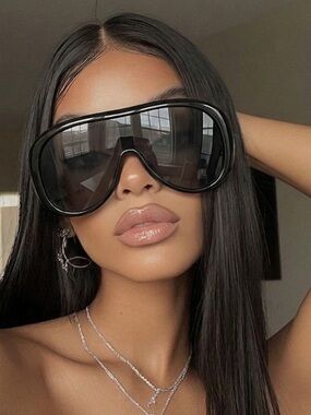 Oversized Sunglasses with Tinted Lenses